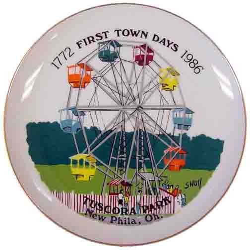 1986 First Town Days Souvenir Plate
