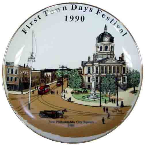 1990 First Town Days Souvenir Plate