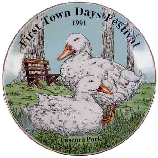 1991 First Town Days Souvenir Plate