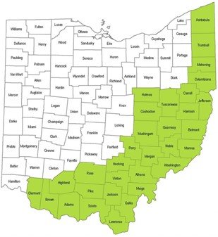 Ohio's Appalachian Region