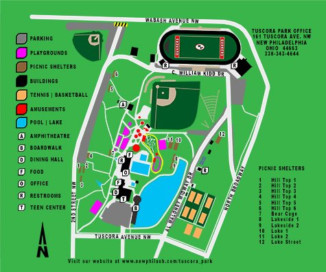 tuscora park map
